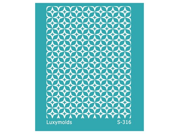 Silk screen stencil for polymer clay "Luxymolds" S-316