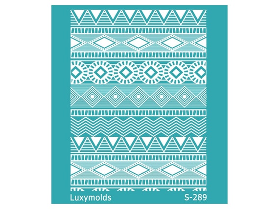 Silk screen stencil for polymer clay "Luxymolds" S-289