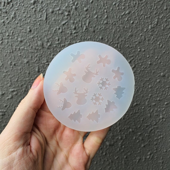 Silicone earrings mold "Christmas"  for resin and epoxy mould for jewelry for stud earrings