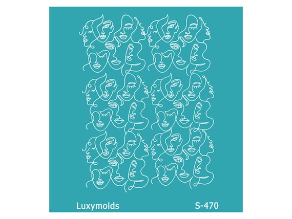 Silk screen stencil for polymer clay "Luxymolds" S-470