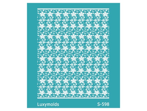 Silk screen stencil for polymer clay "Luxymolds" S-598
