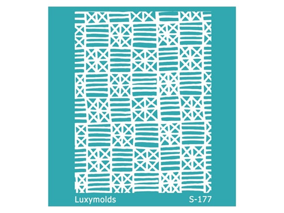 Silk screen stencil for polymer clay "Luxymolds" S-177