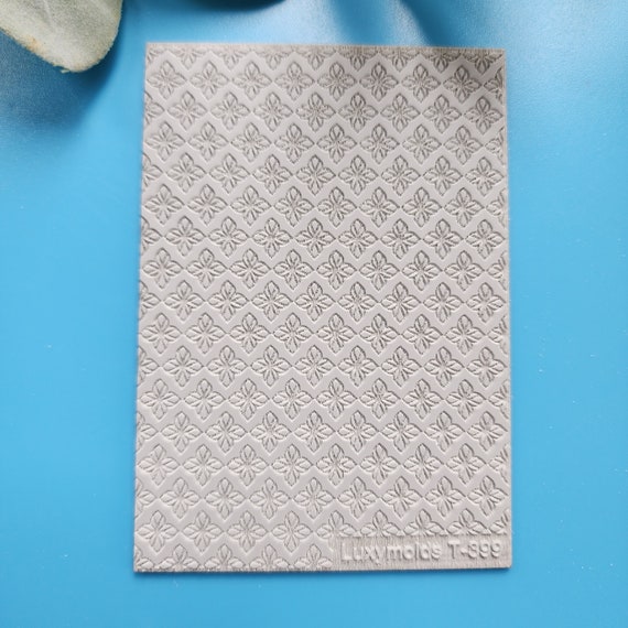 Polymer clay Texture tile Texture mat Clay stamp Polymer clay texture stencils "Flower" design clay texture Rubber mat T-399