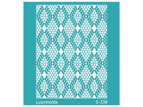 Silk screen stencil for polymer clay "Luxymolds" S-338