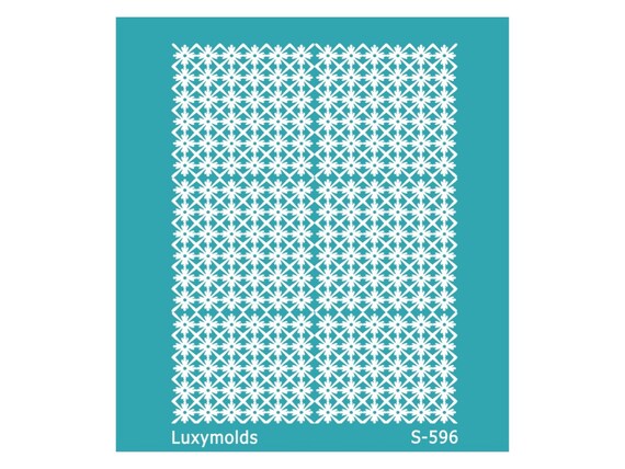 Silk screen stencil for polymer clay "Luxymolds" S-596