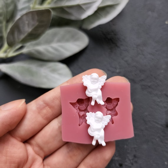 Silicone earrings mold / Silicone epoxy mold / Silicone stud earring moulds / Silicone UV resin molds / Angel jewelry mold/Clay tool