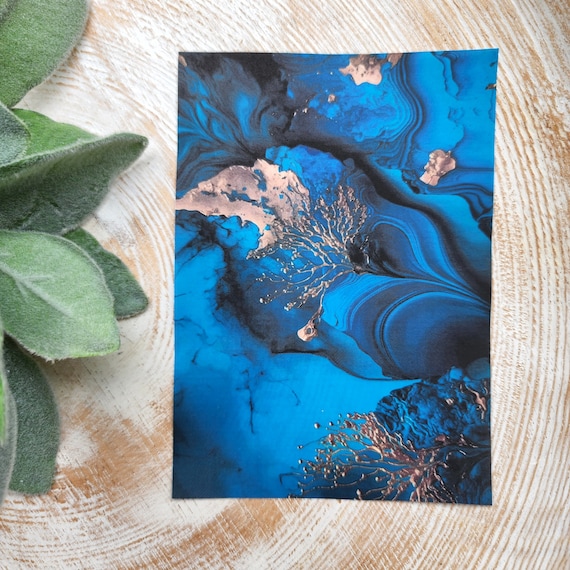 Clay transfer paper / Image transfer paper / Water soluble paper for polymer clay / Marble pattern transfer sheet / Transfer paper for clay
