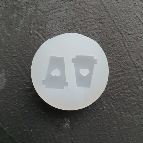 Silicone earring mold Coffee cup Jewelry Resin mould for resin and epoxy