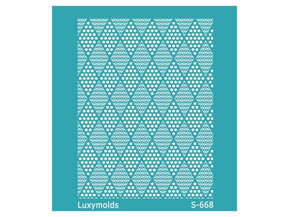 Silk screen stencil for polymer clay "Luxymolds" S-668