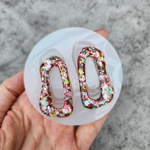 Geometric Silicone Earrings Mold for Resin Jewelry Making