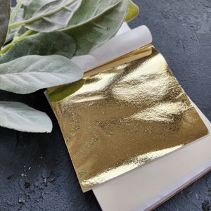 Guldfolieark (20 st) - Polymerlera, Resin och Nagelkonst