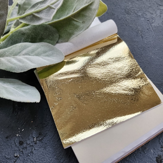 Gold foil sheets 20 pcs for Polymer clay and Resin Epoxy crafts and nail art
