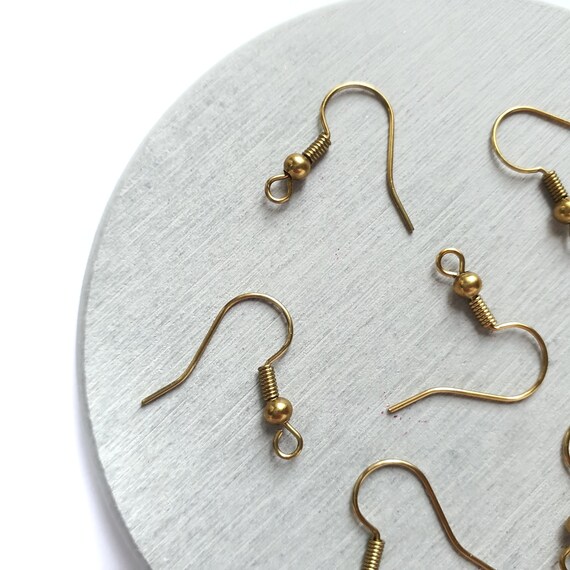 50 pcs Earrings components Brass Hooks Earrings findings DIY jewelry 25 pairs