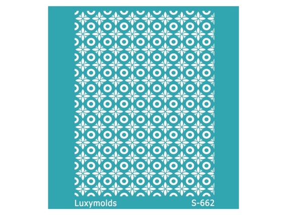 Silk screen stencil for polymer clay "Luxymolds" S-662