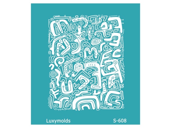 Silk screen stencil for polymer clay "Luxymolds" S-608