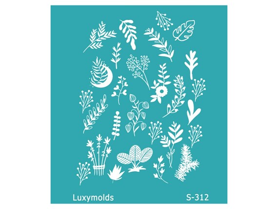Silk screen stencil for polymer clay "Luxymolds" S-312