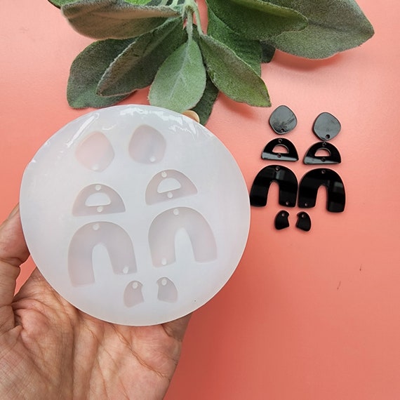 Silicone earring mold Jewelry Resin mould for resin and epoxy