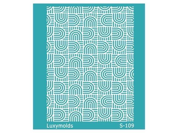 Silk screen stencil for polymer clay "Luxymolds" S-109