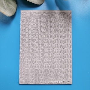 Fimo-Texturfliese, Texturmatte, Tonstempel, Polymerton-Texturschablonen, „Regenbogen“-Design, Tontextur, Gummimatte T-428