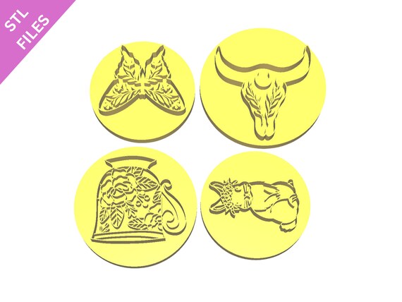 Digital STL files for 3D printing Clay cutters Earrings sharp version cutters download files for resin machine