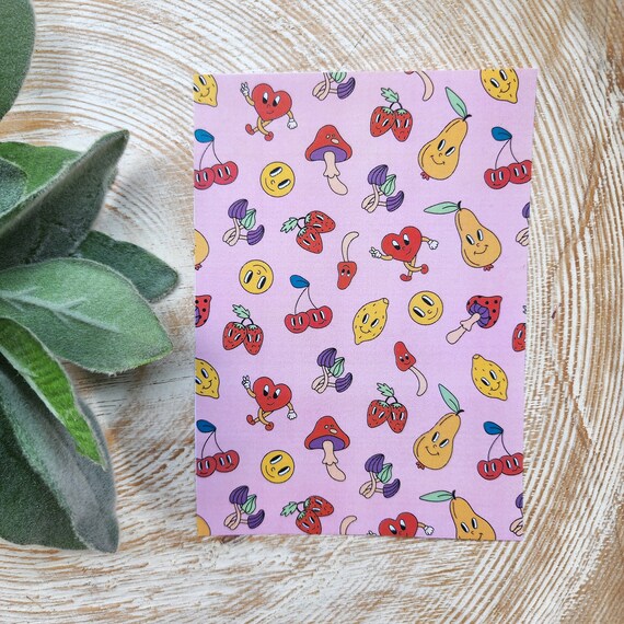 Clay transfer paper/ Image transfer paper/ Water soluble paper for polymer clay/Summer fruits transfer sheets/ Transfer paper for clay