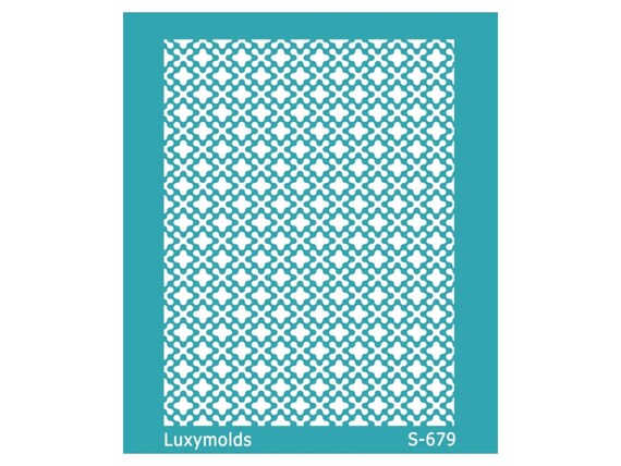 Silk screen stencil for polymer clay "Luxymolds" S-679