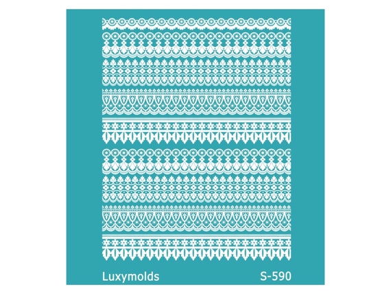 Silk screen stencil for polymer clay "Luxymolds" S-590