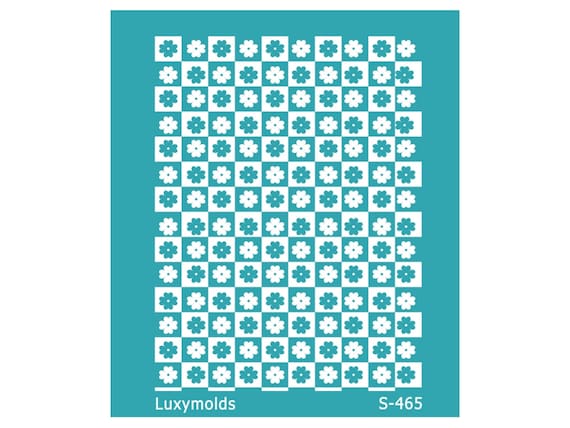 Silk screen stencil for polymer clay "Luxymolds" S-465