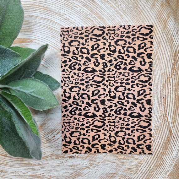 Clay transfer paper/ Image transfer paper/ Water soluble paper for polymer clay/Leopard transfer sheets/ Transfer paper for clay
