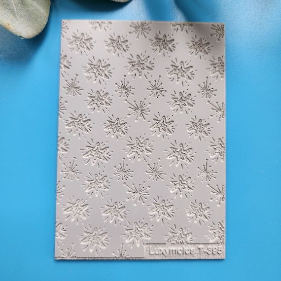 Polymer clay Texture tile Texture mat Clay stamp Polymer clay texture stencils "Blots" design clay texture Rubber mat T-395 Clay supplies