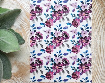 Floral Clay Transfer Paper, Water Soluble Image Sheet