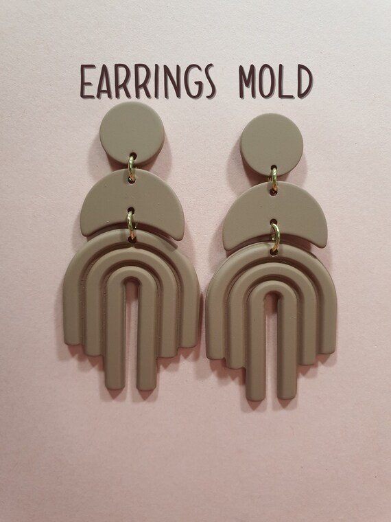 Silicone earrings mold mould for resin and epoxy