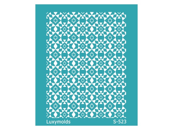 Silk screen stencil for polymer clay "Luxymolds" S-523