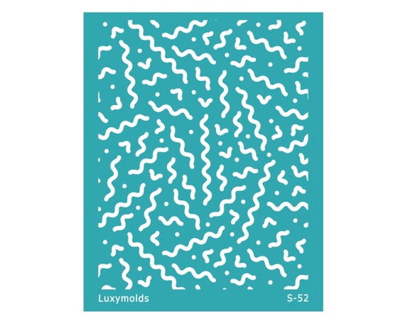 Silk screen stencil for polymer clay "Luxymolds" S-52