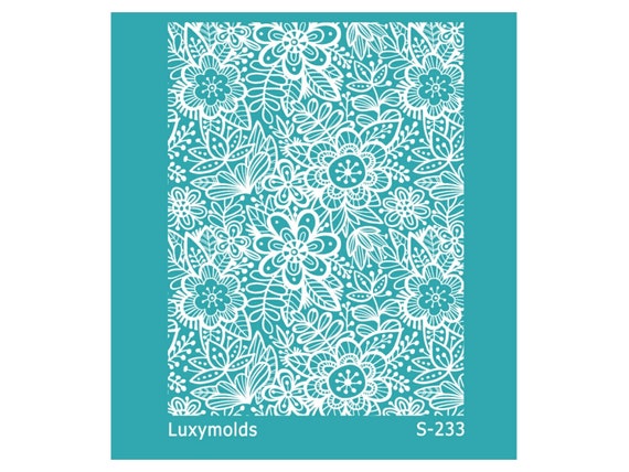 Silk screen stencil for polymer clay "Luxymolds" S-233