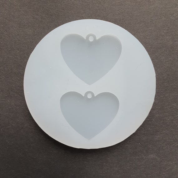 Silicone earrings Heart mold mould for resin and epoxy