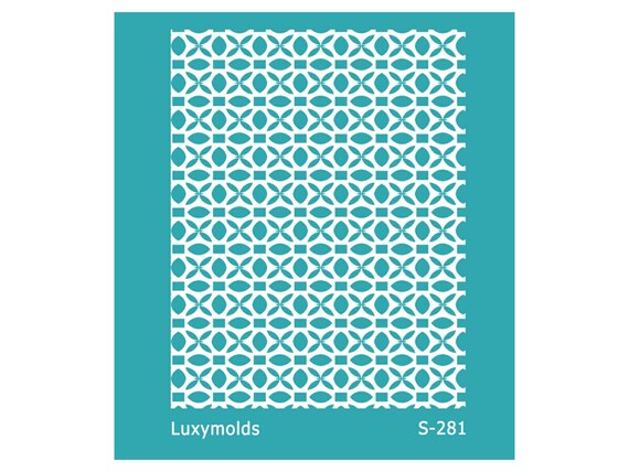 Silk screen stencil for polymer clay "Luxymolds" S-281