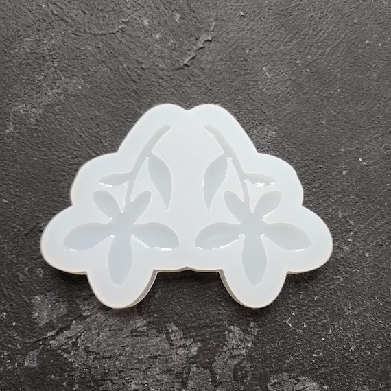 Silicone earrings mold Jewelry resin mold "Flowers" Botanic design epoxy mold