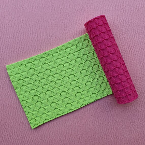 Polymer clay texture roller stamp 3D printed embossing
