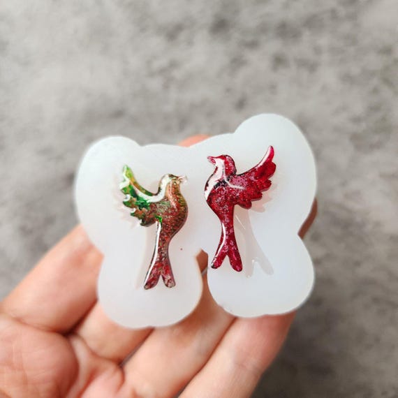Bird Silicone earrings mold Jewelry resin mold