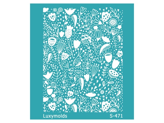 Silk screen stencil for polymer clay "Luxymolds" S-471