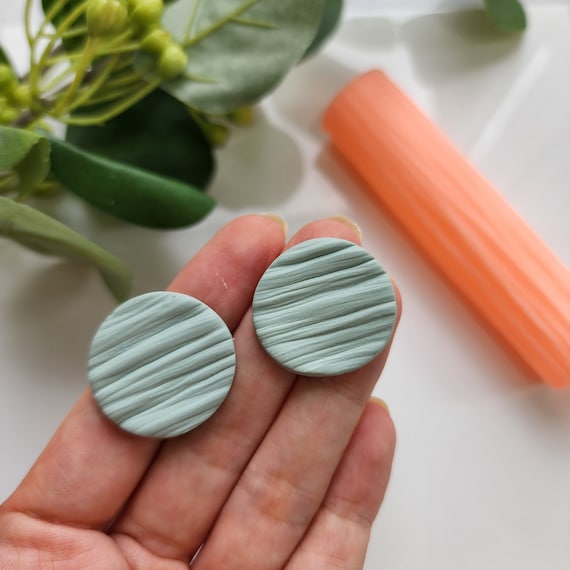 Polymer clay texture roller clay stamp 3D printed embossing