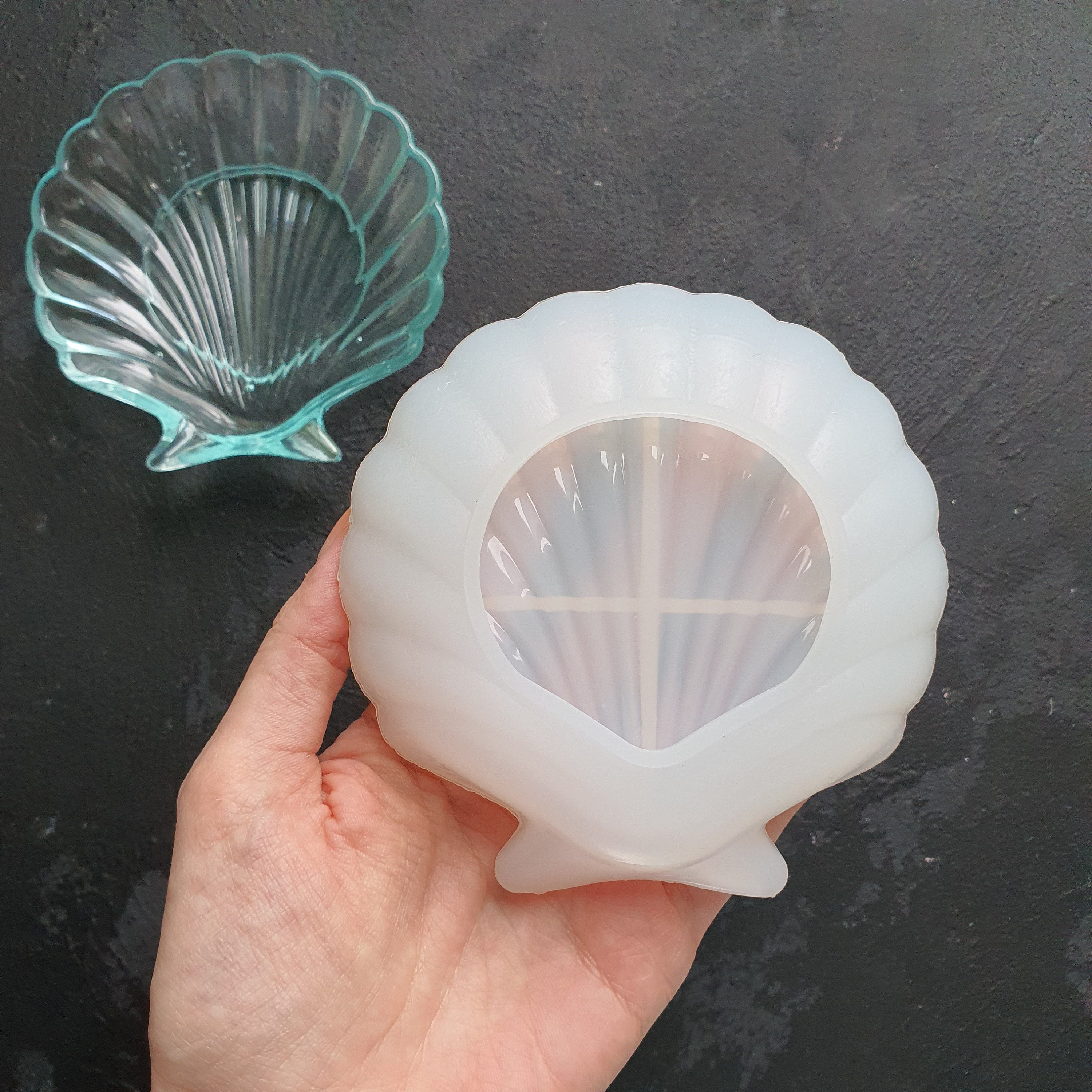 Sea Shell Box Resin Mold , Shell Mold for Silicone , Shell Epoxy Mold ,  Jewelry Storage Mold , Accessories Box Making , Soap Holder Mold 