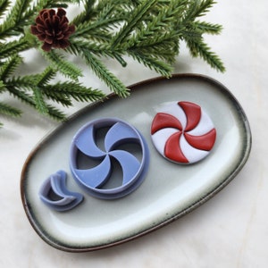 Christmas Polymer Clay cutters Lollipop Earrings molds Polymer clay tool sharp cutter stamp Jewelry stud earrings cutters