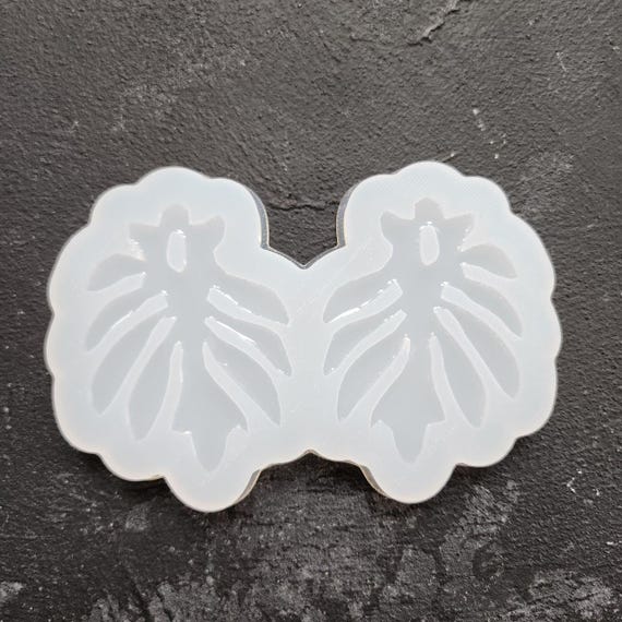 Silicone earrings mold Jewelry resin mold "Monstera Leaf" Botanic design epoxy mold