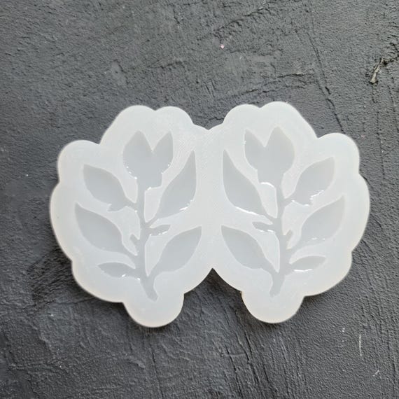 Silicone earrings mold Jewelry resin mold "Leaf" Botanic design epoxy mold