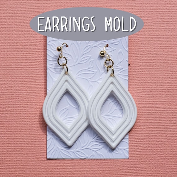 Silicone earrings mold mould for resin and epoxy
