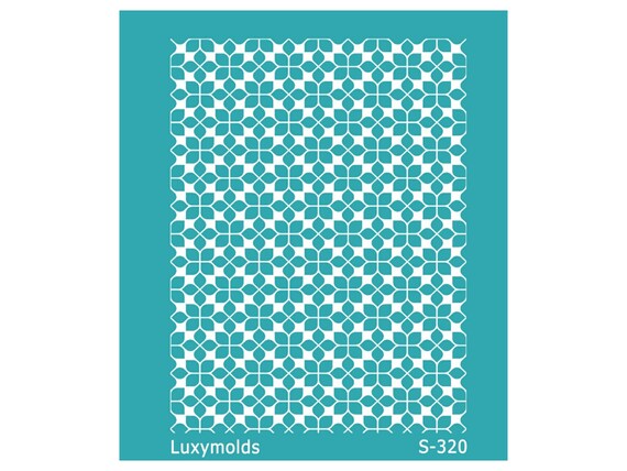 Silk screen stencil for polymer clay "Luxymolds" S-320