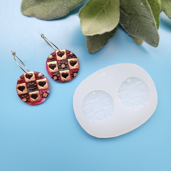 Silicone earrings mold mould for resin and epoxy