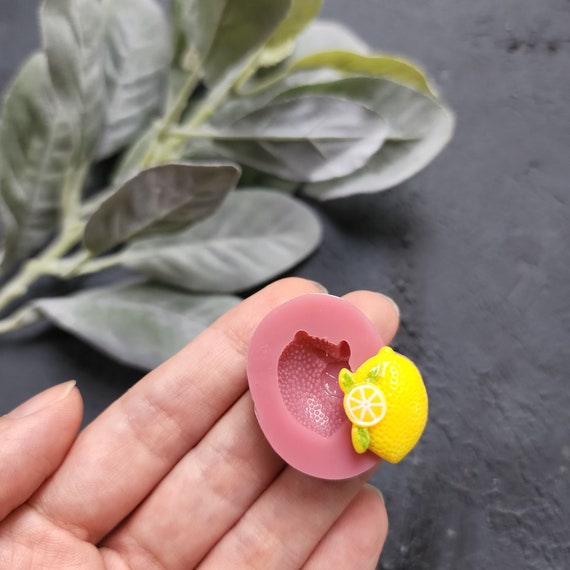 Silicone earrings mold / Silicone epoxy mold /Silicone stud earring moulds/ Silicone UV resin molds / Fruits Lemon jewelry mold / Clay tool